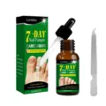 Liquido anti-micosi per unghie da 30 ml, flacone contagocce marrone, scatola verde e lima metallica - 30ml Liquido Con Lima per Unghie / Verde