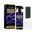 Spray cerámico para coche de 120 ml, con esponja y paño para brillo y protección de pintura - 120ml (Con Esponja y Toalla)