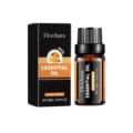 Zoete sinaasappel etherische olie, 10 ml, in amberkleurig pipetflesje naast de bijbehorende doos - Zoete Sinaasappel Essentiële Olie