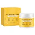 Herbal skin soothing cream, 50 g, shown in a white jar with matching yellow box packaging - Yellow And White