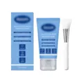 Blue collagen moisturizing wrapping face mask tube and box with a white silicone applicator brush - 75g (With Brush)