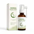 Spray orale anti-russamento da 20 ml, flacone in vetro ambrato con erogatore bianco e scatola - 20ml