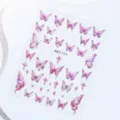 Mariposa de Esmalte Rosa Púrpura (MO-171)