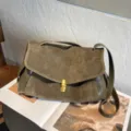 Retro Crossbody Bag (2626) / 31x13x15cm / Green
