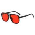 C8-Black Frame Red Lens