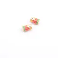Mini Koi Through Hole (Red Body Green Tail) / 1 Piece/Pack