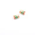 Mini Koi Through Hole (Green Body Red Tail) / 1 Piece/Pack