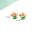 Good Luck Koi Pendant (Red Text Green Body) / 1 Piece/Pack