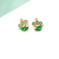 Good Luck Koi Pendant (Blue Text Green Body) / 1 Piece/Pack