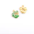 Good Luck Koi Pendant (Blue Text Green Body) / 1 Piece/Pack
