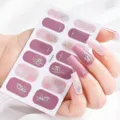 Purple Marble Gold Foil Style (CS-023) / 14 Pieces