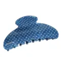 Taglia L / Blu con pois bianchi