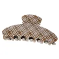 10.3×4.5×4.5cm / Beige Brown Plaid