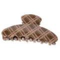 10.3×4.5×4.5cm / Dark Coffee Beige Plaid