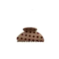 Mini Ingot Style / 6.8×4.3×2cm / Milk Brown Polka Dot