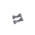 Fermaglio a Fiocco (20261013) / 1 Paio (10.3x2.5x1.5cm) / Grigio