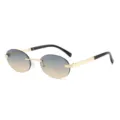 Gold Frame Blue Tea Lens