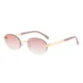 Gold Frame Double Pink Lens