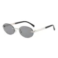 Silver Frame Light Gray Lens