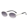 Silver Frame Double Grey Lens