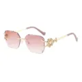 Monture Dorée Verres Rose Dégradé