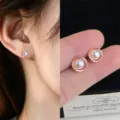 Rose Gold Pearl Circle Style (3605)