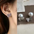 Two-Way Butterfly Pearl (4699) / Silver