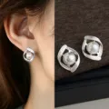 Geometric Artificial Pearl Style (6980) / Silver