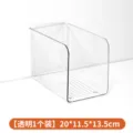 Clear plastic desktop book and file organizer, open-sided, one-piece set, size 20 × 11.5 × 13.5 cm - 1 Piece/Pack / Clear