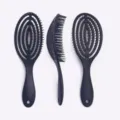 Oval Hollow Comb / Black