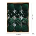 Estilo Mezclado Calado / 12 Piezas/Paquete / Verde Oscuro