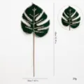 Monstera-Blatt-Stil / 48cm / Dunkelgrün