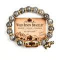 Mit Karte (Ohne Box) / Bison Bildstein Armband