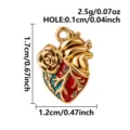 Anatomical Heart Style (B463-G) / Gold