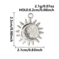 Argent-Soleil Lune (S3845-S)