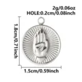 Argent-Main de Bouddha (S3885-S)