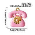 Forma di Telefono Vintage (B487-G-Pink)
