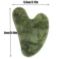 Herzförmiges Gua Sha Brett / Hellgrün