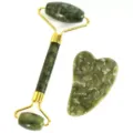 Roller Und Gua Sha Set / Dunkelgrün