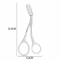 Ciseaux à sourcils blancs avec peigne
