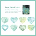 16 Hojas / Sombras de Tejido de Corazón