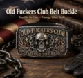 Old Fuckers Club Skull Flame (Aged) / Black