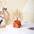 Árbol de Dinero de Citrino (Bolsa de la Fortuna)