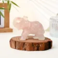 Rose Quartz Elephant