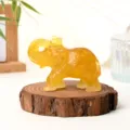 Dyed Yellow Crystal Elephant