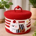 Red Striped - Backpack Dog (22x15cm)
