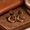 Leopard Bead with Twisted Ring (8648)