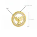 Colgante de Ángel Pájaro con Zirconia Circular (MB01-8)