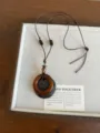 Collana con Disco ad Anello Marrone (XL5537C)