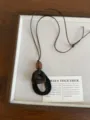 Collana Ovale Cava Irregolare Marrone (XL5537B)